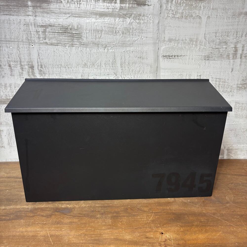 Black Metal Wall Mount Mailbox